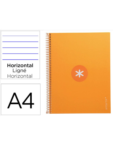 CUADERNO ESP.A4 MICRO ANTARTIK T.FORRADA80H 90GR.HOR.1B.4 TAL.MOSTAZA