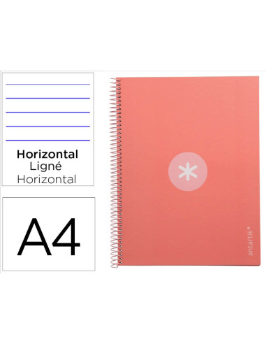 CUADERNO ESP.A4 MICRO ANTARTIK T.FORRADA80H 90GR.HOR.1B.4 TAL.RS.CL.