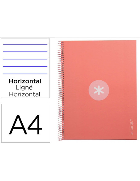 CUADERNO ESP.A4 MICRO ANTARTIK T.FORRADA80H 90GR.HOR.1B.4 TAL.RS.CL.