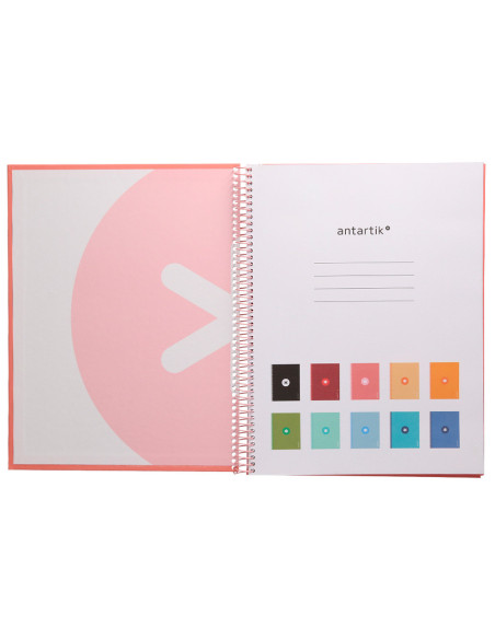 CUADERNO ESP.A4 MICRO ANTARTIK T.FORRADA80H 90GR.HOR.1B.4 TAL.RS.CL.