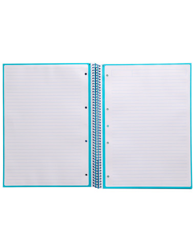 CUADERNO ESP.A4 MICRO ANTARTIK T.FORRADA80H 90GR.HOR.1B.4 TAL.TURQ.