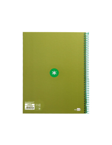 CUADERNO ESP.A4 MICRO ANTARTIK T.FORRADA80H 90GR.HOR.1B.4 TAL.VE.