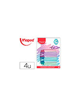 ROTULADOR MAPED FLUOR.PEPS PASTEL GLITTER  4 UD.SURT. 2