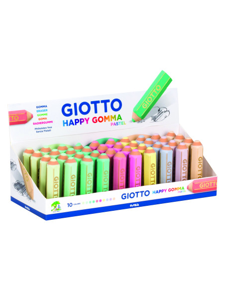 GOMA GIOTTO HAPPY GOMMA PASTELFORMA LAPIZ
