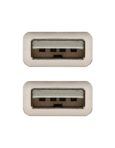 CABLE USB 2.0 TIPO A/M-A/M GRIS 1 M