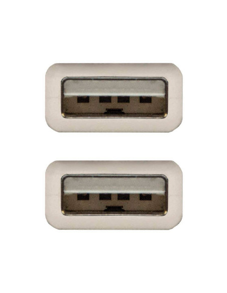 CABLE USB 2.0 TIPO A/M-A/M GRIS 1 M
