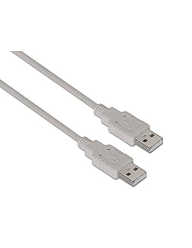 CABLE USB 2.0 TIPO A/M-A/M GRIS 1 M