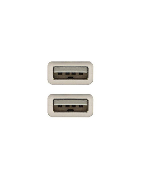 CABLE USB 2.0 TIPO A/M-A/M GRIS 1 M