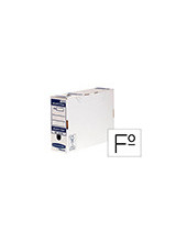 CAJA ARCHIVO DEFINITIVO FELLOWES FL. CARTON REC 100%  100MM  AUTO AZ. 2
