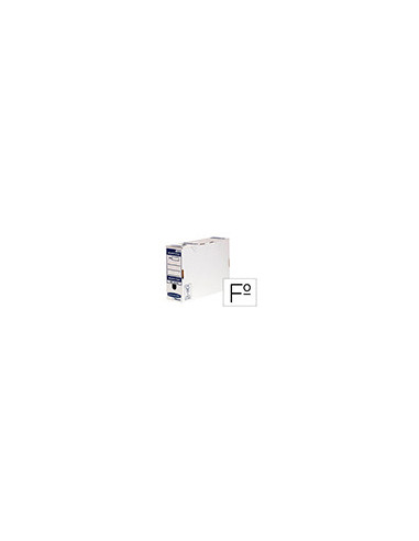 CAJA ARCHIVO DEFINITIVO FELLOWES FL. CARTON REC 100%  100MM  AUTO AZ.