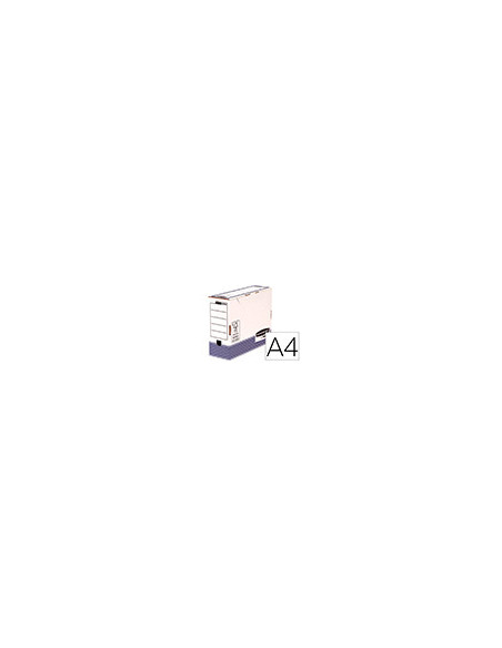 CAJA ARCHIVO DEFINITIVO FELLOWES A4 CARTON RECICL 100% LOM 100MM  AZ.