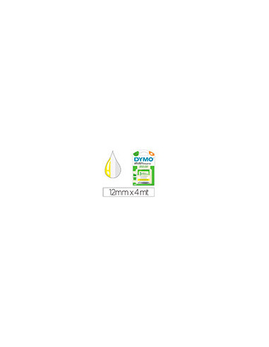 CINTA DYMO MET.LETRATAG 12X4MT PAPEL BL./ PLAST.AM./MET.PLATA PK.DE 3
