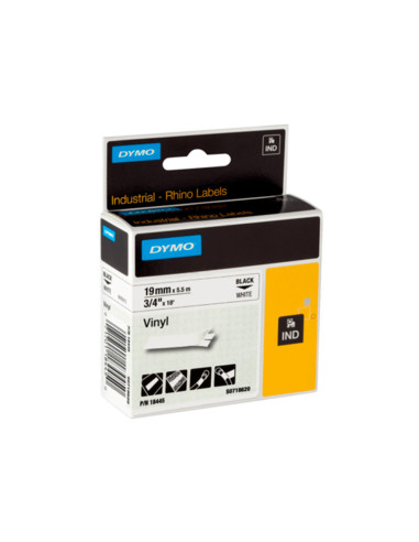 CINTA DYMO VINILO BL.19MM X 5,5MT ETIQUETADORA RHINO