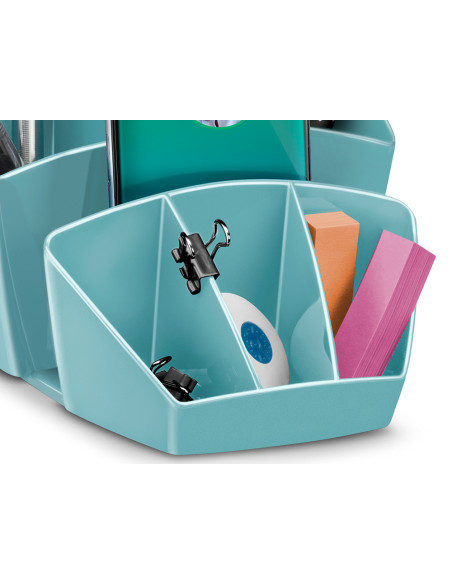 ORGANIZADOR CEP RIVIERA PLAST.8 DEP.VE. AGUA 143X158X93MM