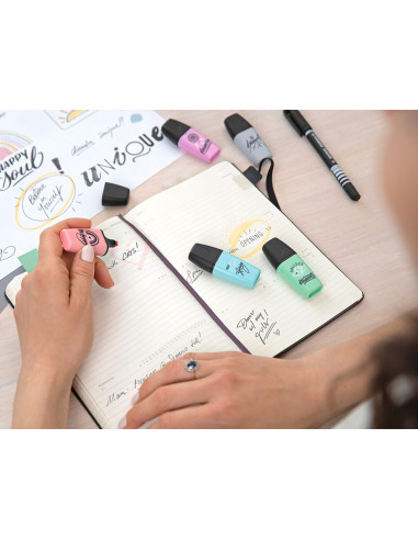ROTULADOR STABILO BOSS MINI PASTEL LOVE  3 UD. MENTA/ROSA/TURQ.