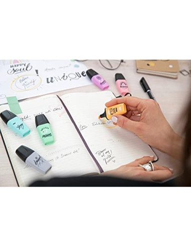 ROTULADOR STABILO BOSS MINI PASTEL LOVE  3 UD.FUC/NAR./GRIS