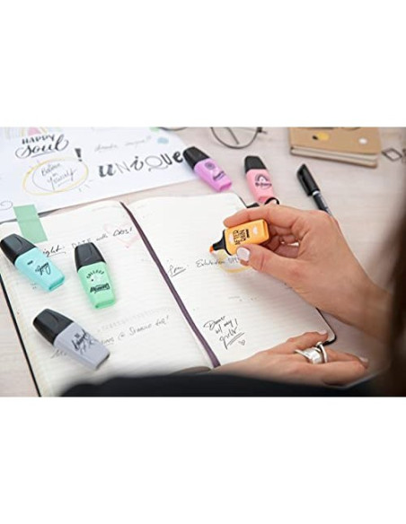 ROTULADOR STABILO BOSS MINI PASTEL LOVE  3 UD.FUC/NAR./GRIS