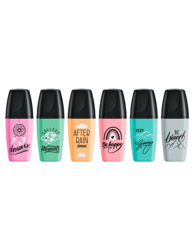 ROTULADOR STABILO BOSS MINI PASTEL LOVE  6 UD.SURT.