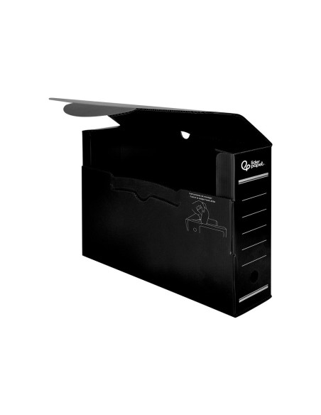 CAJA ARCHIVO DEFINITIVO PLASTICO NEGRO TAMAÑO 36X26X10 CM
