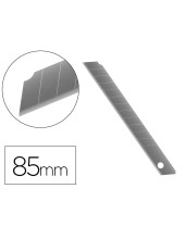 REPUESTO CUTTER ESTRECHO METALICO Q-CON.0,5X9 MM BLISTER 10 CUCHILLAS