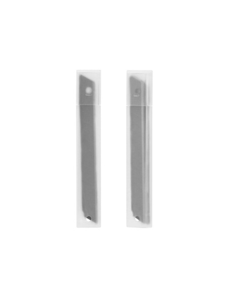 REPUESTO CUTTER ESTRECHO METALICO Q-CON.0,5X9 MM BLISTER 10 CUCHILLAS