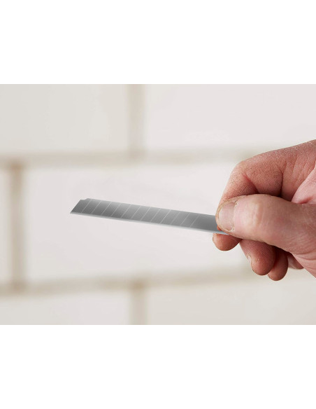 REPUESTO CUTTER ESTRECHO METALICO Q-CON.0,5X9 MM BLISTER 10 CUCHILLAS