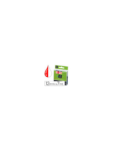 CINTA DYMO 45015 12MMX7MT RJ./BL.  D1