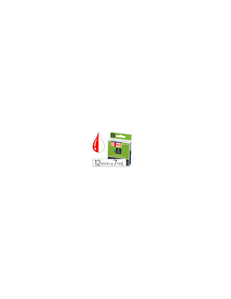 CINTA DYMO 45015 12MMX7MT RJ./BL.  D1