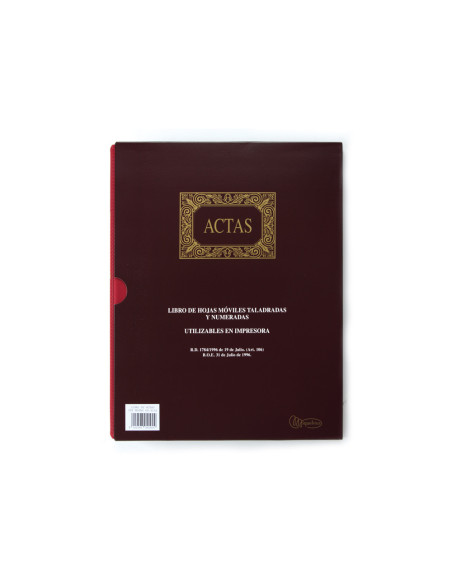 LIBRO MIQUELRIUS DIN A4 ACTAS C/100 H.MOVIBLES