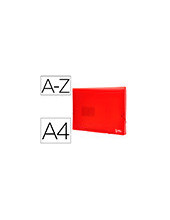 CARPETA BEAUT.CLASIF.FUELLE 32110 PP DIN A4 ROJA TPTE.-13 DEPARTAMENT 2