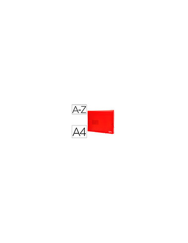 CARPETA BEAUT.CLASIF.FUELLE 32110 PP DIN A4 ROJA TPTE.-13 DEPARTAMENT