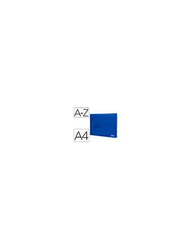 CARPETA BEAUT.CLASIF.FUELLE 32112 PP DIN A4 AZUL TPTE.-13 DEPARTAMENT