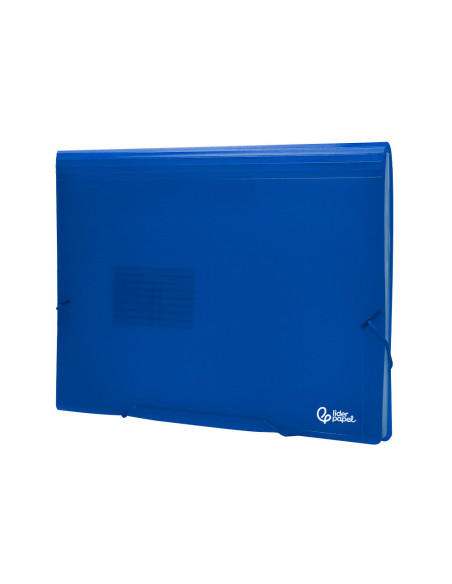 CARPETA BEAUT.CLASIF.FUELLE 32112 PP DIN A4 AZUL TPTE.-13 DEPARTAMENT