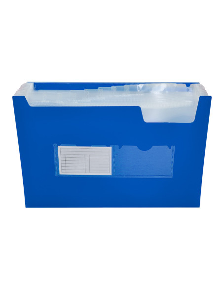 CARPETA BEAUT.CLASIF.FUELLE 32112 PP DIN A4 AZUL TPTE.-13 DEPARTAMENT