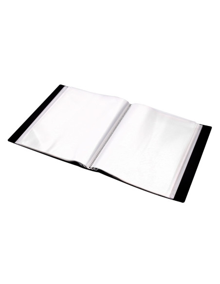 CARPETA ESCAPARATE 100 FUNDAS PP A4 NG.C/CAJETIN