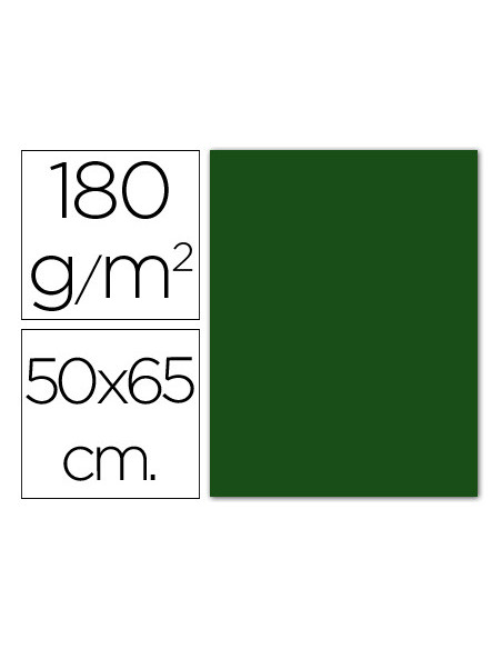 CARTULINA GUARRO VER ABETO 50X65 CM 180 GR