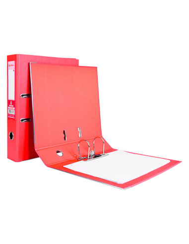 ARCH.PAL.LIDERPAPEL C.FORRADO FL.ROJO C/RADO