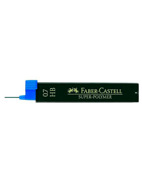 MINAS FABER GRAFITO 9067 0,7 MM HB ESTUCHE 12 MINAS
