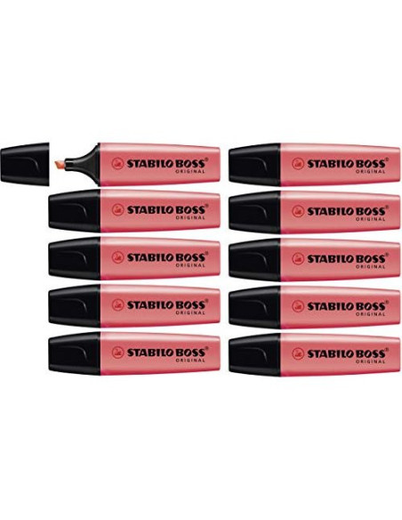 ROTULADOR STABILO BOSS FLUOR 70 ROJO