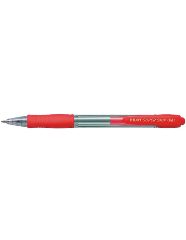 BOLIGRAFO PILOT SUPER GRIP ROJO RETR.SUJECION CAUCHO BASE ACEITE