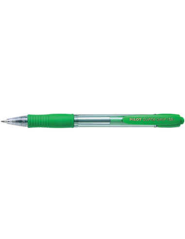 BOLIGRAFO PILOT SUPER GRIP VER RETR.SUJECION CAUCHO BASE ACEITE