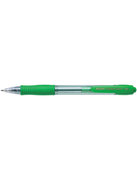 BOLIGRAFO PILOT SUPER GRIP VER RETR.SUJECION CAUCHO BASE ACEITE