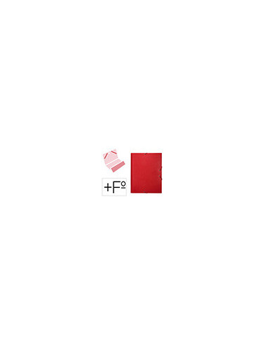 CARPETA CLASIF.A C.FORRADO SOLAPA ROJA 12 DEPARTAMENTOS