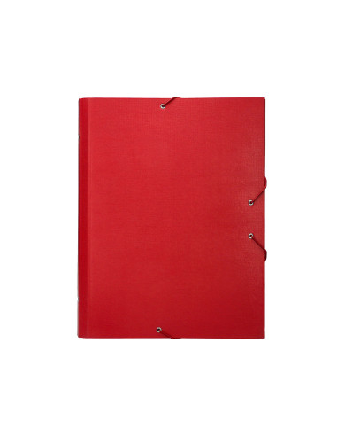 CARPETA CLASIF.A C.FORRADO SOLAPA ROJA 12 DEPARTAMENTOS