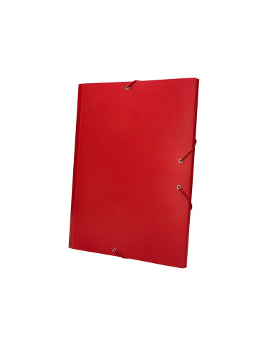 CARPETA CLASIF.A C.FORRADO SOLAPA ROJA 12 DEPARTAMENTOS