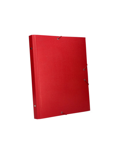 CARPETA CLASIF.A C.FORRADO SOLAPA ROJA 12 DEPARTAMENTOS