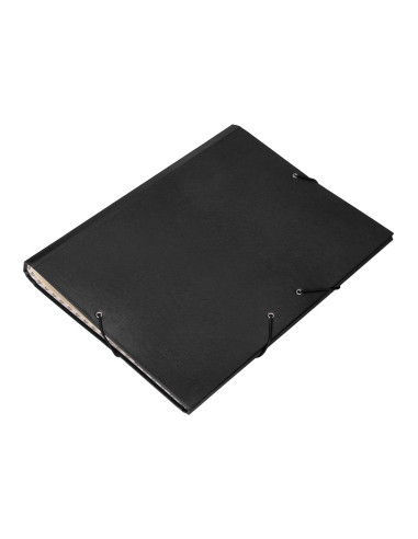 CARPETA CLASIF.A C.FORRADO SOLAPA NEGRA 12 DEPARTAMENTOS