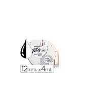 CINTA DYMO 91200 12MMX4MT PAPEL NG./BL. D1 2