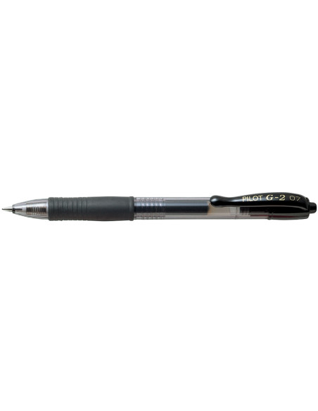 BOLIGRAFO PILOT G-2 NEGRO TINTA GEL RETR.-SUJECION CAUCHO