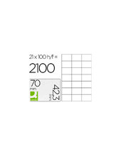ETIQUETA ADH. Q-CON. 70X42,3MM 100H. 2